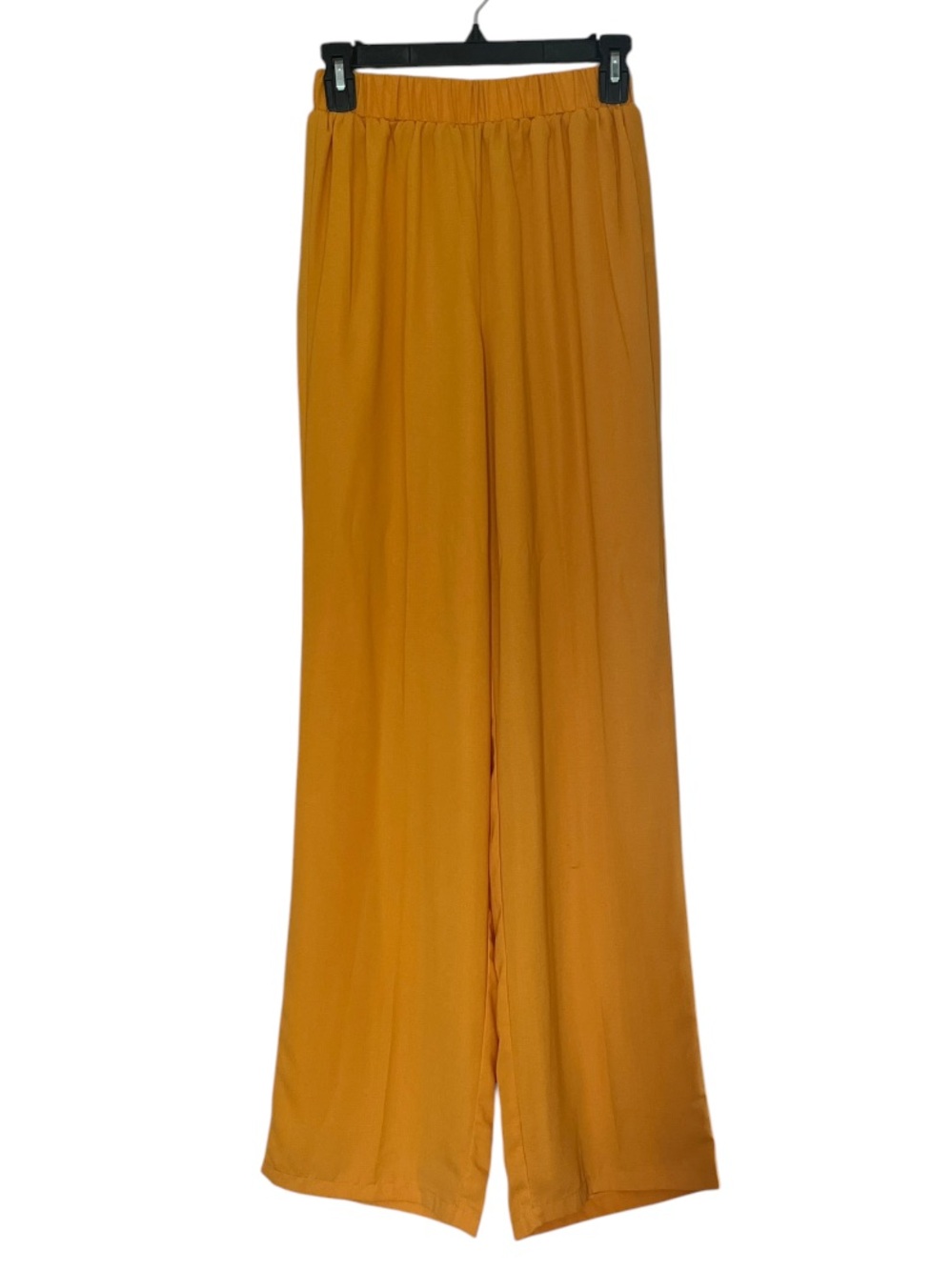 PrettyLittleThing High Waist Wide Leg Pull On Pants In Marigold Yellow- Size 4